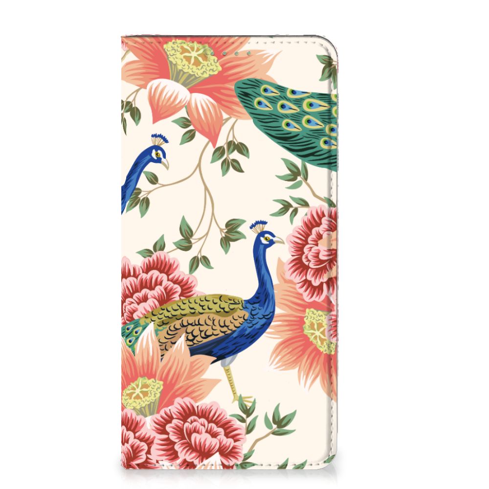 Hoesje maken voor Google Pixel 7 Pink Peacock - Jouwtelefoon.nl