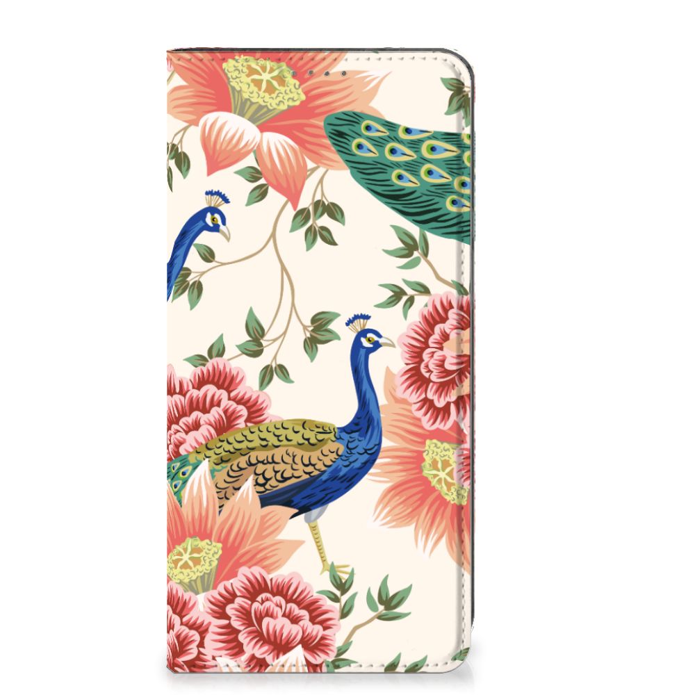 Hoesje maken voor Google Pixel 7 Pro Pink Peacock - Jouwtelefoon.nl